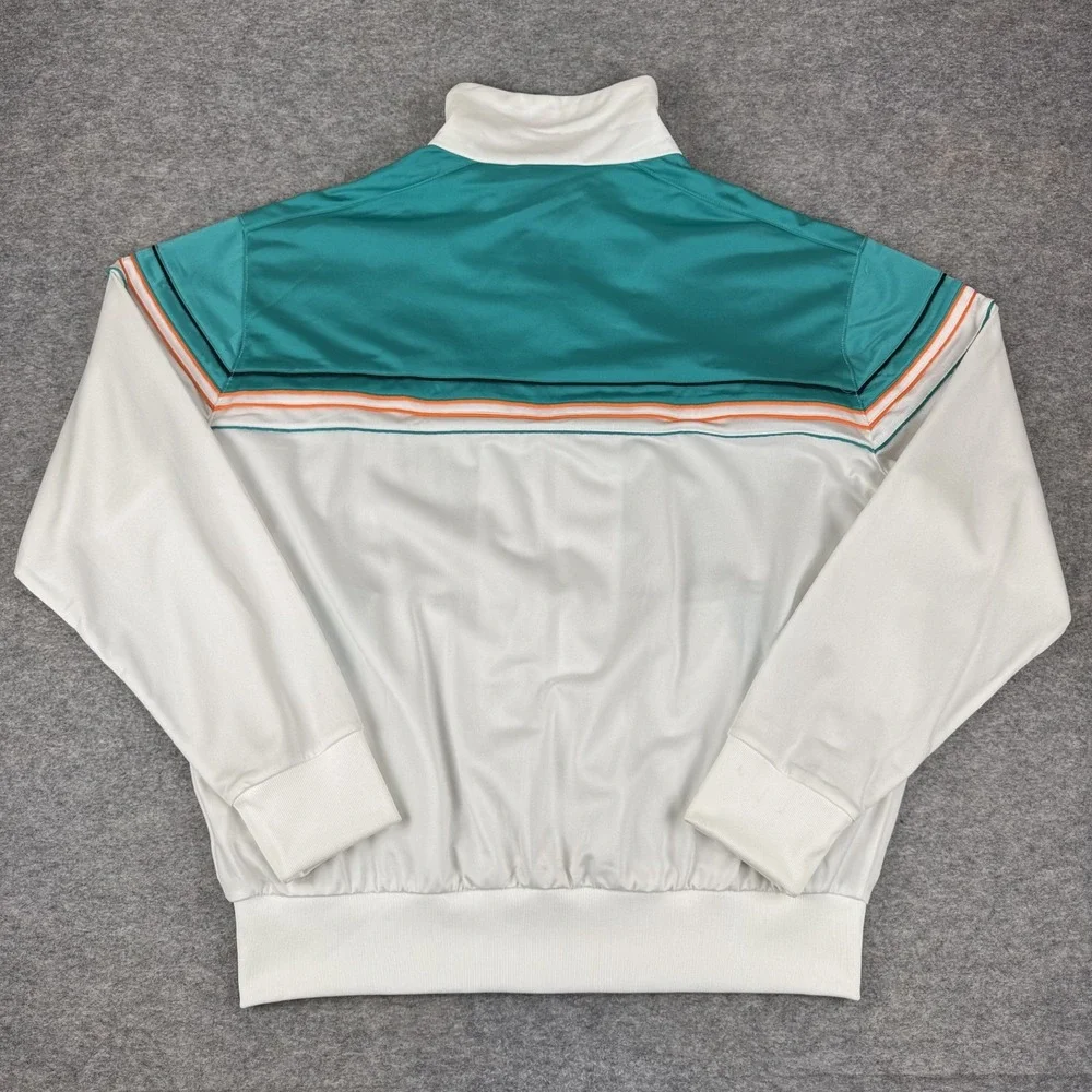 Adidas Piped Track Top Full Zip Jacket Pockets Polyester Mens 2XL XXL *